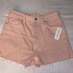 PacSun pastel pink ultra high rise vintage shorts